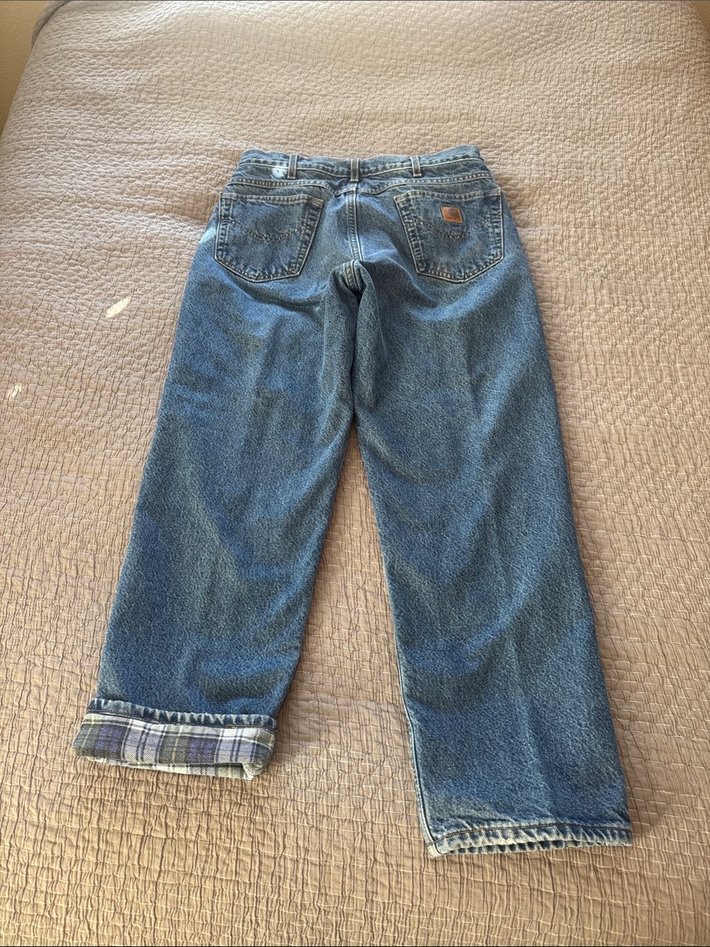 Vintage Carhartt Flannel Lined Relaxed Fit Jeans
